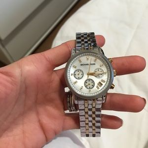 Michael Kors watch-gold and silver